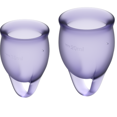 SATISFYER - FEEL CONFIDENT MENSTRUATIONSTASSE LILA 15 + 20 ML