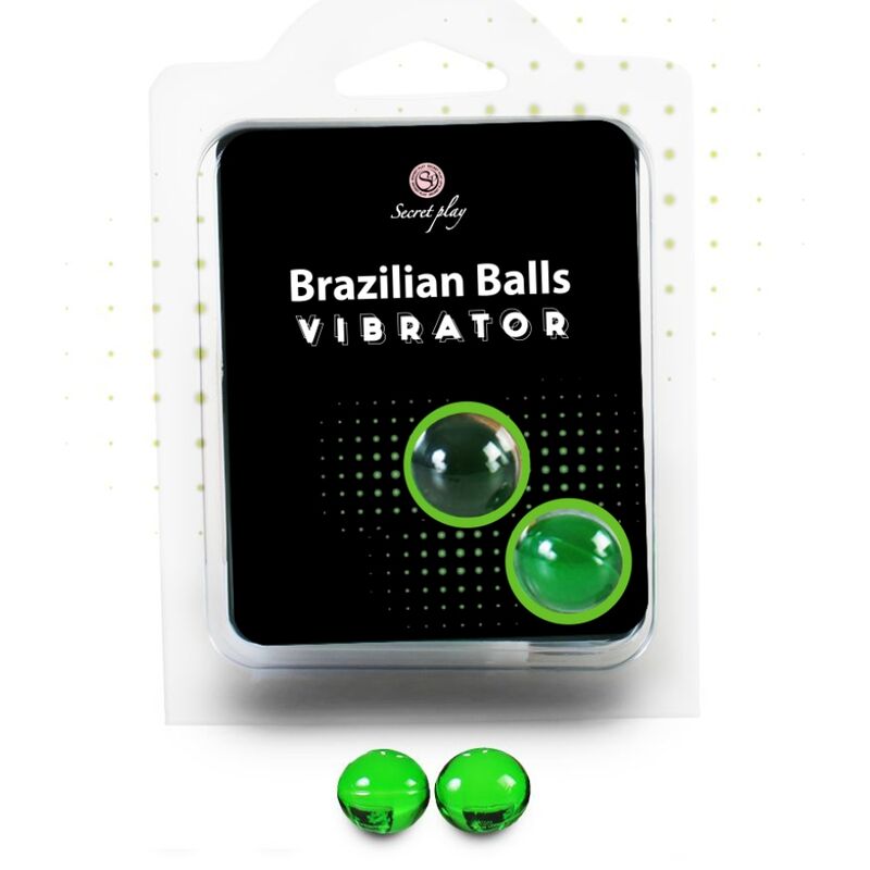 SECRETPLAY - SET MIT 2 SCHOCKBÄLLEN AUS BRASILIANISCHEM KUGEL