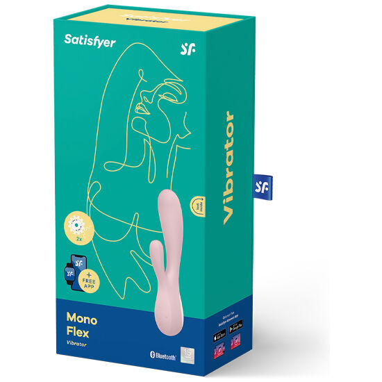 SATISFYER - MONO FLEX RED WITH APP