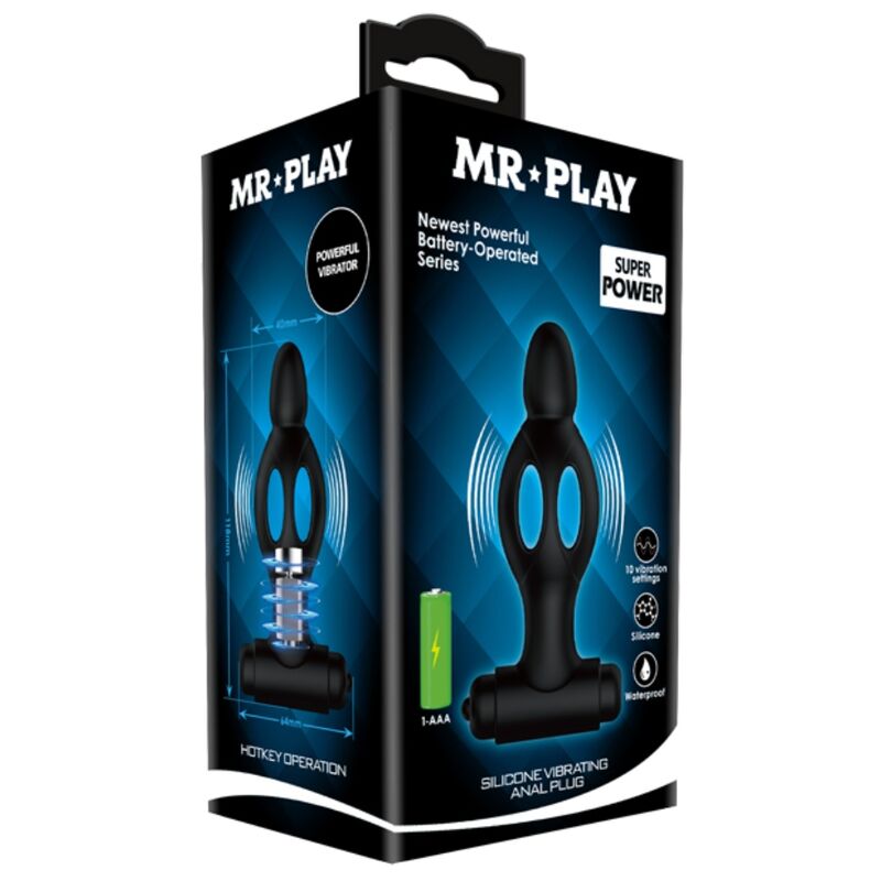 MR PLAY - SILIKON-ANALPLUG MIT VIBRATION