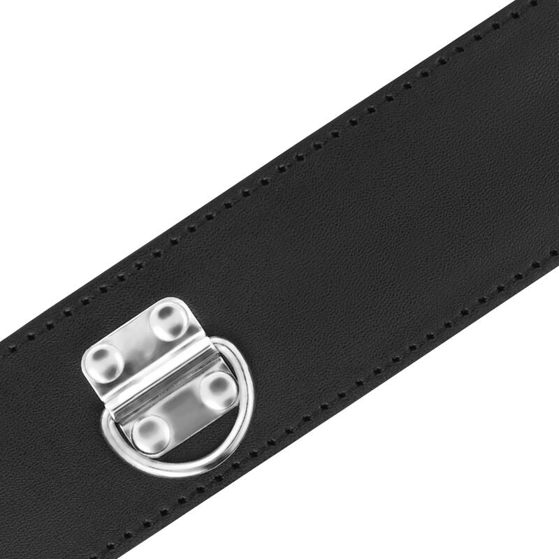 DARKNESS - BDSM HALSBAND MIT SCHWARZEM SCHLOSS