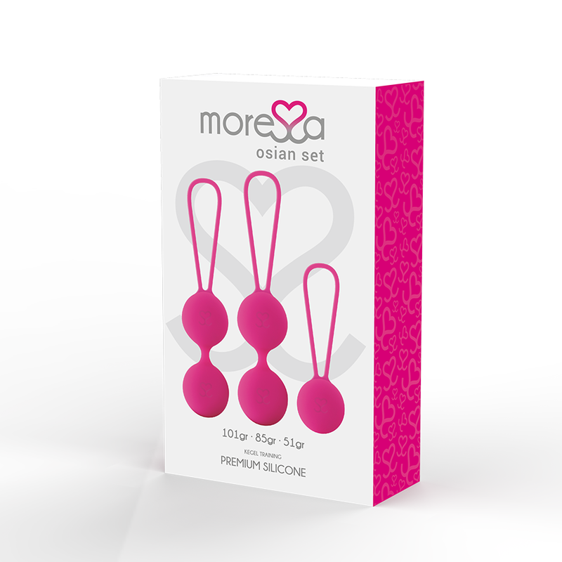 MORESSA - OSIAN SET PREMIUM SILICONE ROSA (Osian One - 51 g | Osian Two - 101 g | Osian Three 85 g)