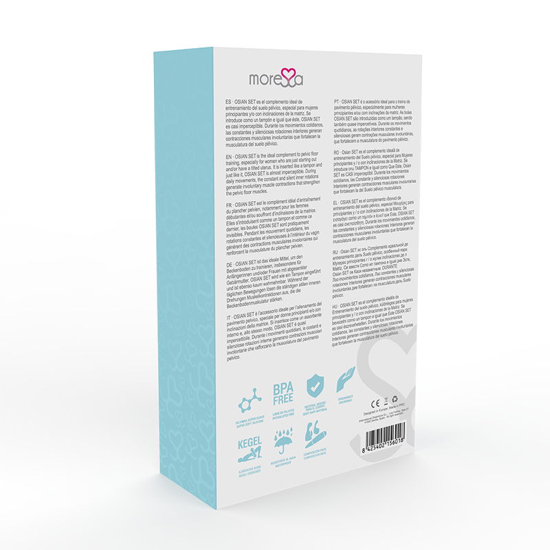 MORESSA - OSIAN SET PREMIUM SILICONE TURCHESE