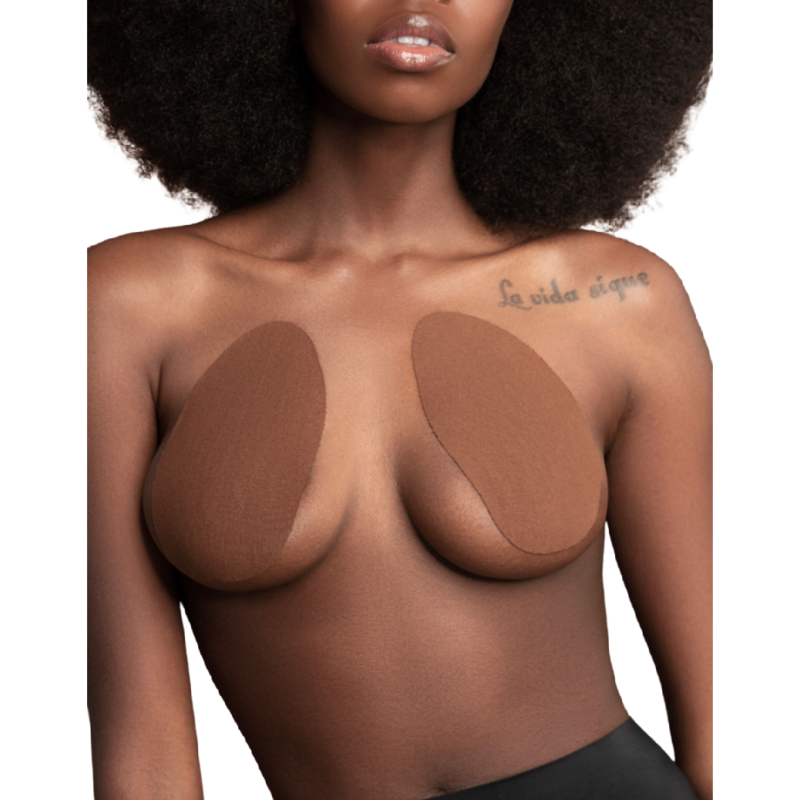 BYE-BRA - AUMENTA IL SENO + 3 PAIA DI REGGISENI SATINATI BEIGE COPPA A/C