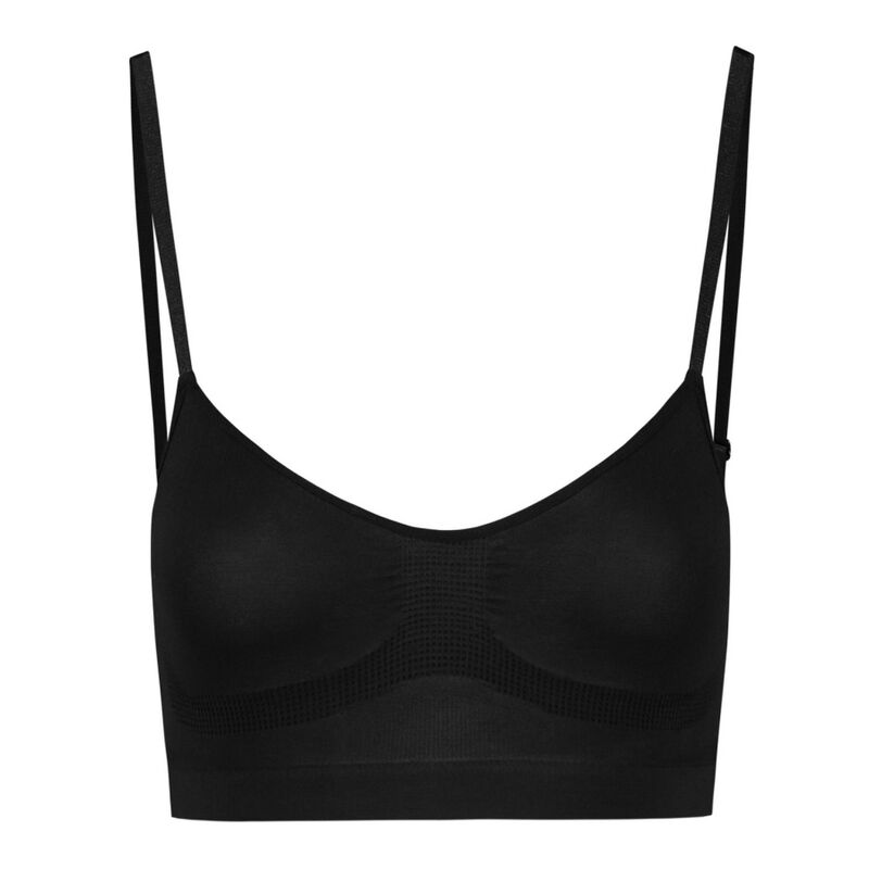 BYE-BRA - MEDIUM CONTROL BRA SEAMLESS BLACK SIZE S