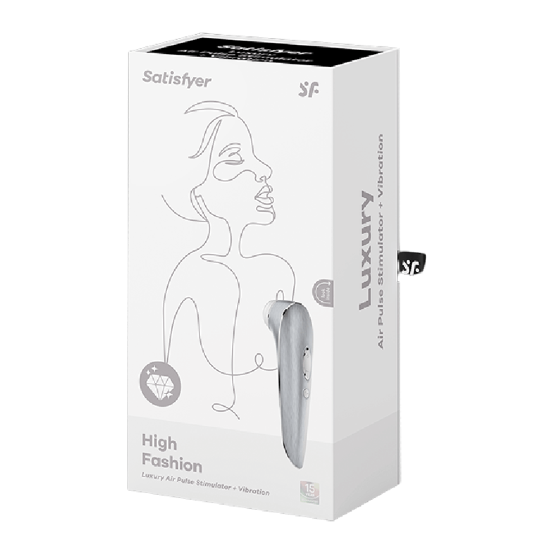 SATISFYER - HIGH FASHION LUXURY AIR PULSE STIMULATOR + VIBRATION