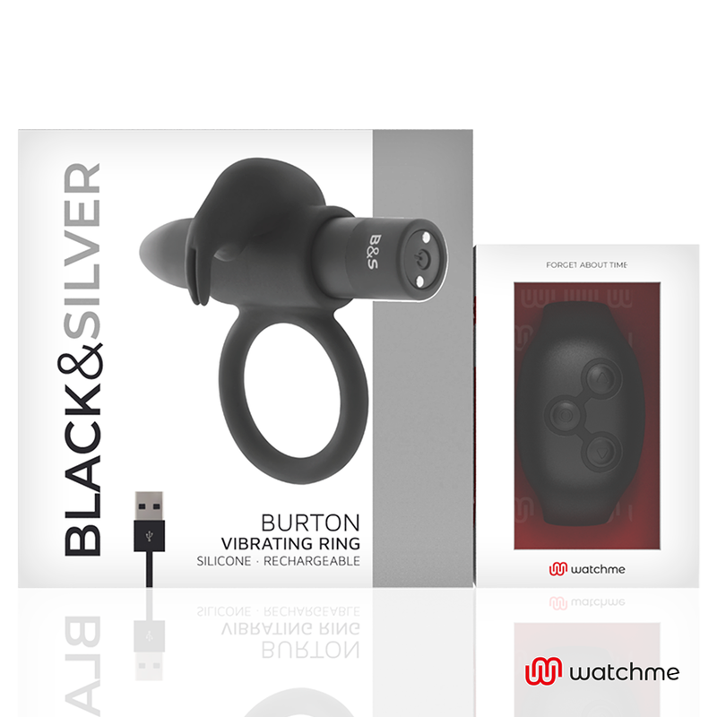 BLACK&amp;SILVER - BURTON REMOTE CONTROL COCKRING WATCHME