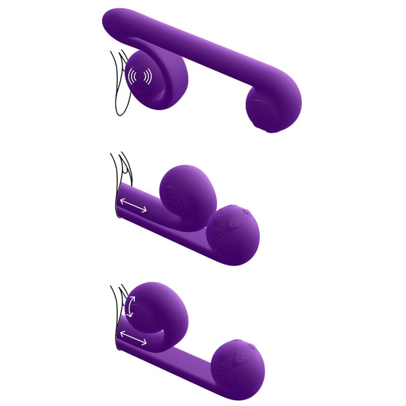 SNAIL VIBE - VIBRATORE MULTIAZIONE VIOLA