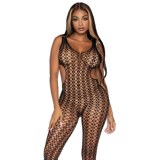 LEG AVENUE - BODYSTOCKING AUS GITTERNETZ, EINE GRÖSSE