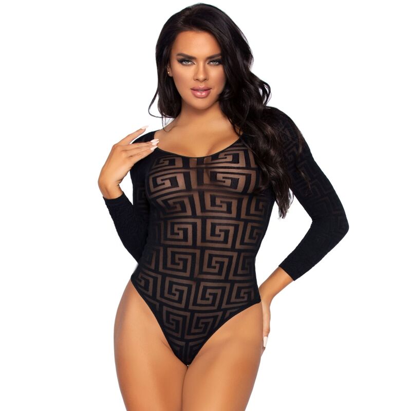 LEG AVENUE - BODY CON CROCHET MOSAIC TAGLIA UNICA