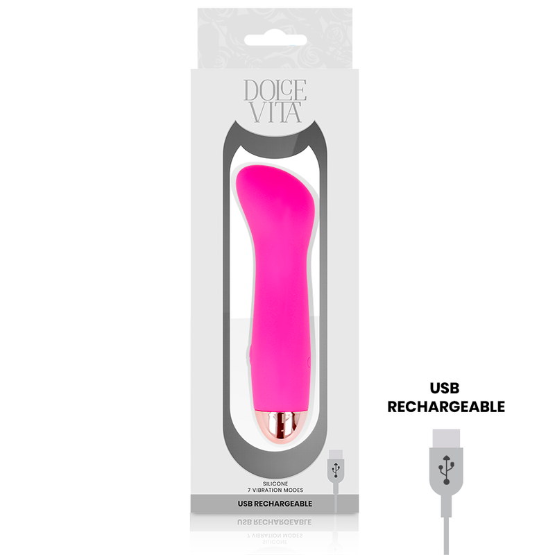 DOLCE VITA - VIBRATORE RICARICABILE ONE PINK 7 VELOCITÀ