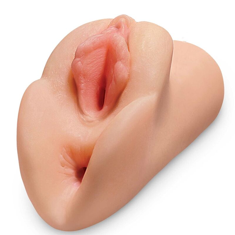 PDX PLUS - PERFEKTER PUSSY-DOPPEL-STROKER, NATÜRLICHER VAGINA- UND ANUS-MASTURBATOR