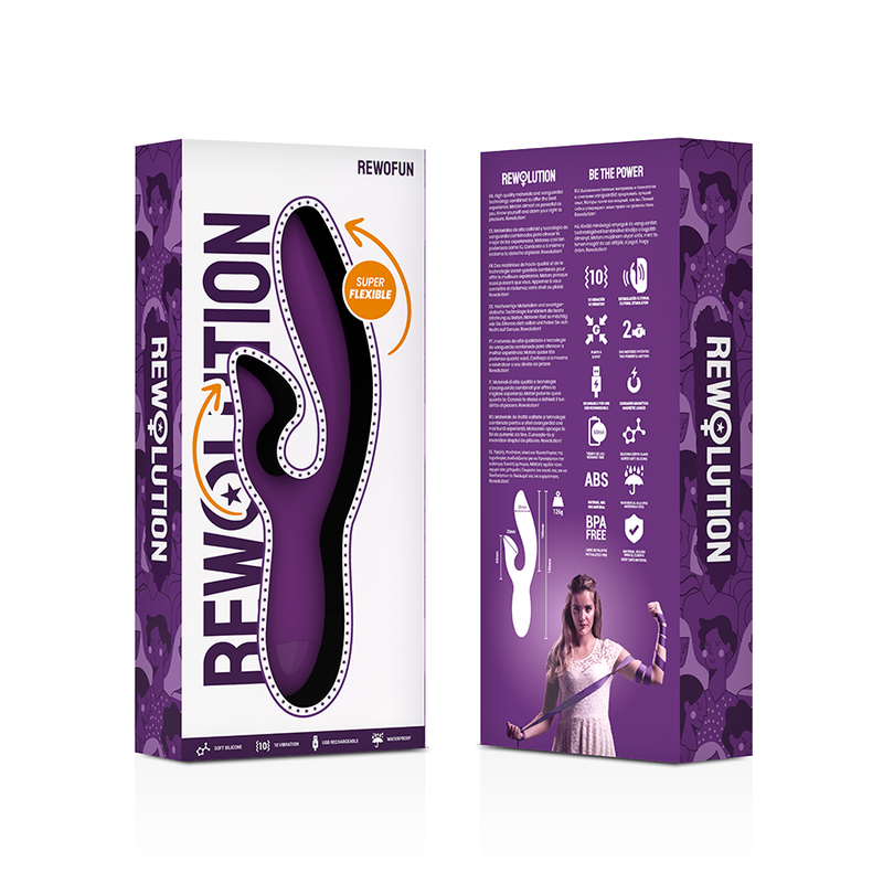 REWOLUTION - REWOFUN FLEXIBLER VIBRATOR MIT KANINCHEN