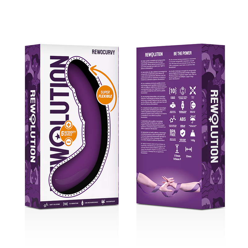 REWOLUTION - REWOCURVY WIEDERAUFLADBARER FLEXIBLER VIBRATOR