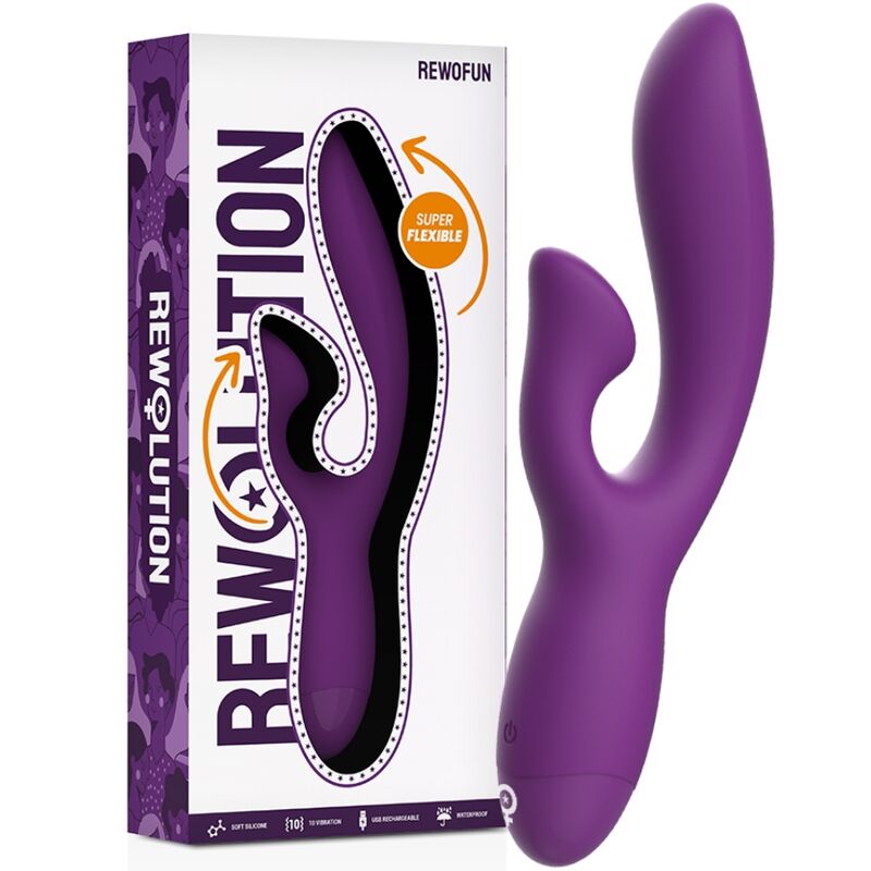 REWOLUTION - REWOFUN FLEXIBLER VIBRATOR MIT KANINCHEN