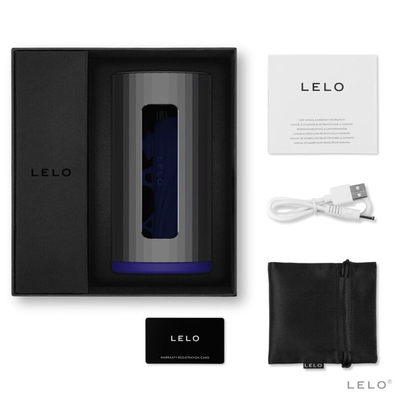 LELO - MASTURBATORE F1S V2 CON TECNOLOGIA SDK BLU E METALLO