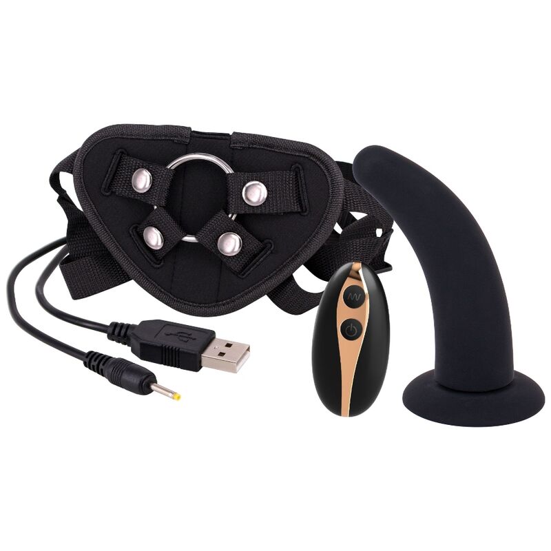 SEVEN CREATIONS - STRAP-ON-HARNESS MIT DILDO 125 CM