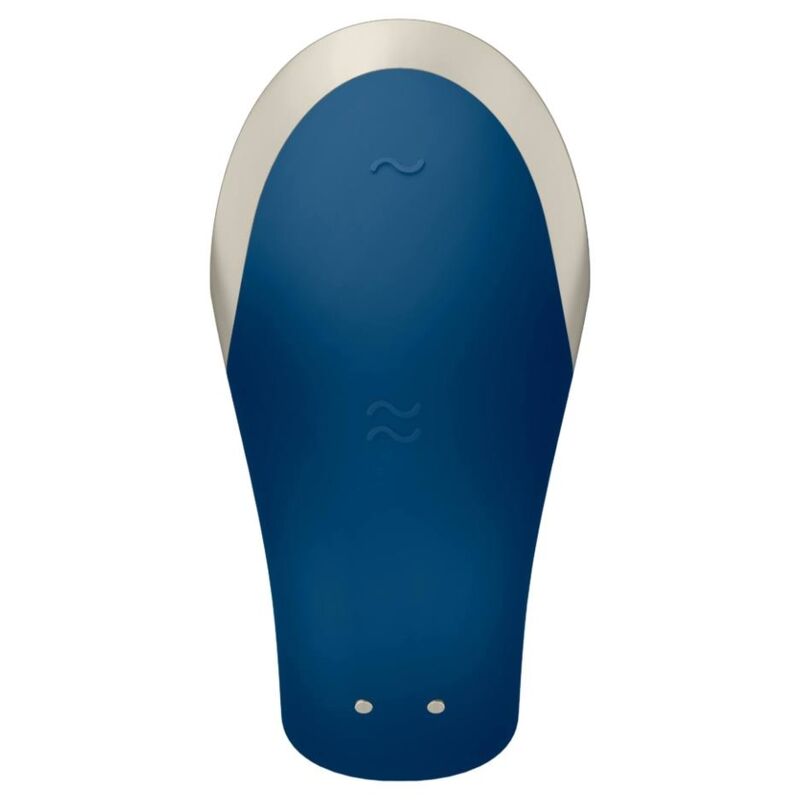 SATISFYER - VIBRATORE DOUBLE LOVE PARTNER DI LUSSO BLU