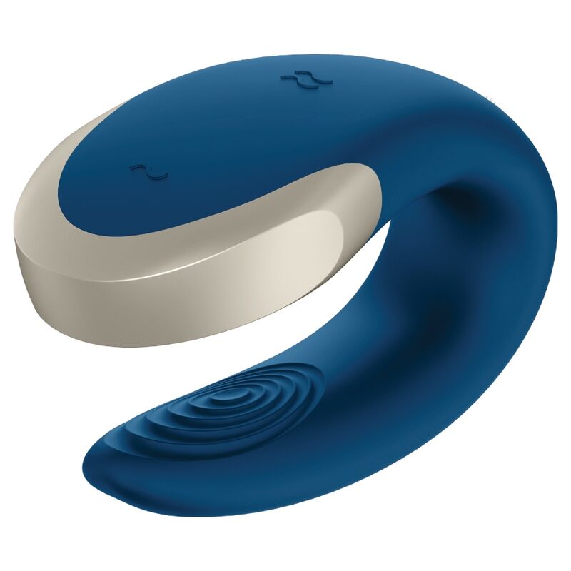 SATISFYER - DOUBLE LOVE LUXUS-PARTNERVIBRATOR BLAU