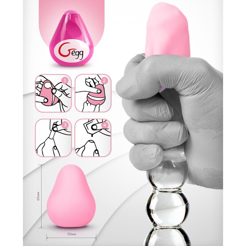 G-VIBE - MASTURBATORE RIUTILIZZABILE TEXTURED EGG ROSA