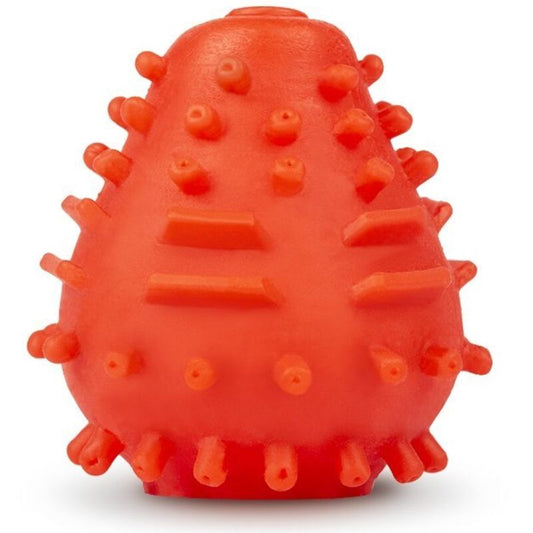 G-VIBE - REUSABLE TEXTURED MASTURBATOR EGG RED