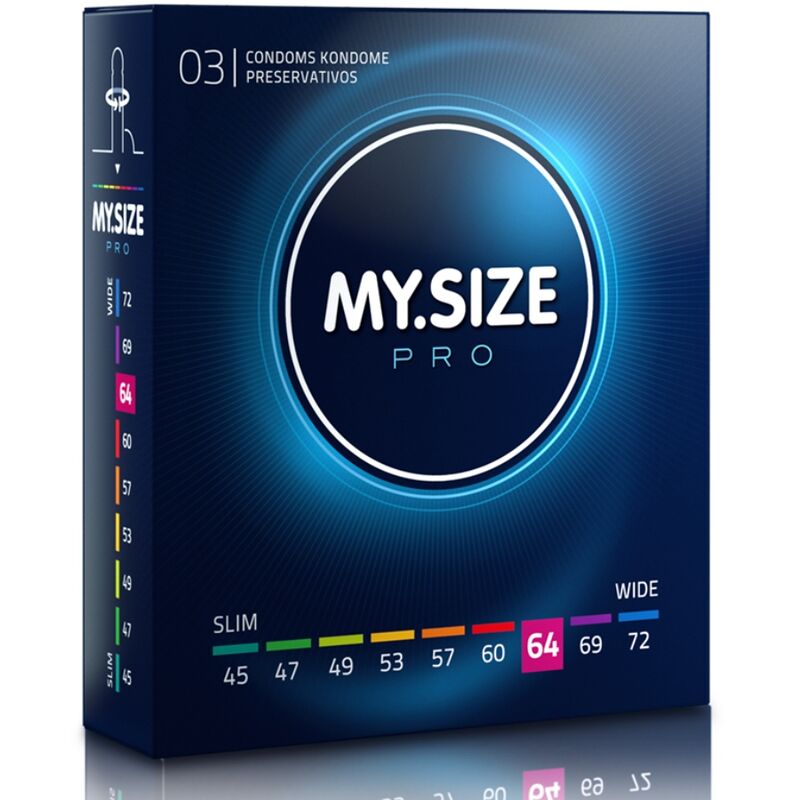 MY SIZE - PRO CONDOMS 64 MM 3 UNITÀ