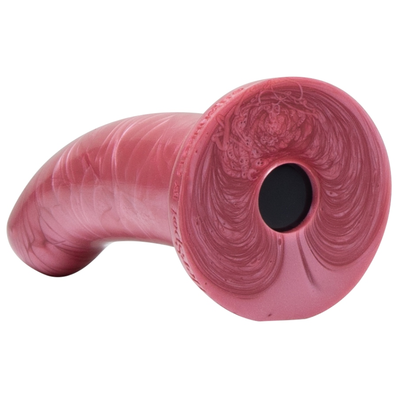 HERSPOT FLESHLIGHT - DILDO CURVO ROSA DORATA M