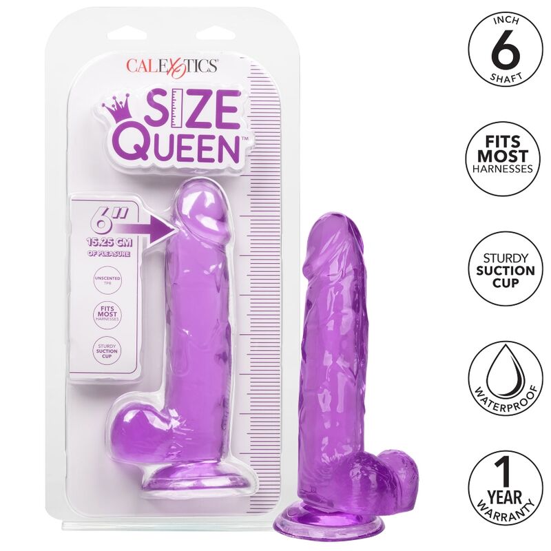 CALEXOTICS - DILDO TAGLIA QUEEN VIOLA 15,3 CM