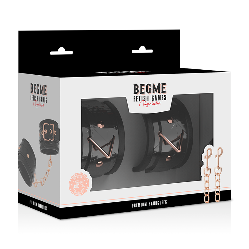 BEGME -  BLACK EDITION PREMIUM HANDCUFFS WITH NEOPRENE LINING