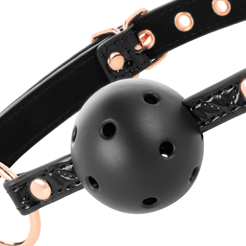 BEGME - BLACK EDITION BALLGAG AUS VEGANEM LEDER