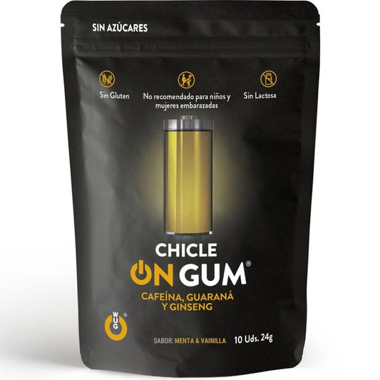 WUG GUM - MIT KOFFEIN, GINSENG UND GUARANA-KAUFGUMMI 10 EINHEITEN