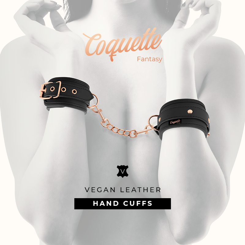 COQUETTE CHIC DESIRE - FANTASY VEGAN LEATHER HANDCUFFS