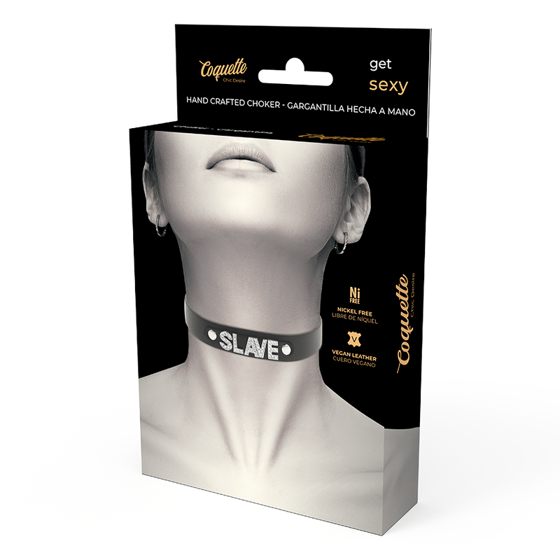 COQUETTE CHIC DESIRE - SLAVE-HALSBAND AUS VEGANEM LEDER