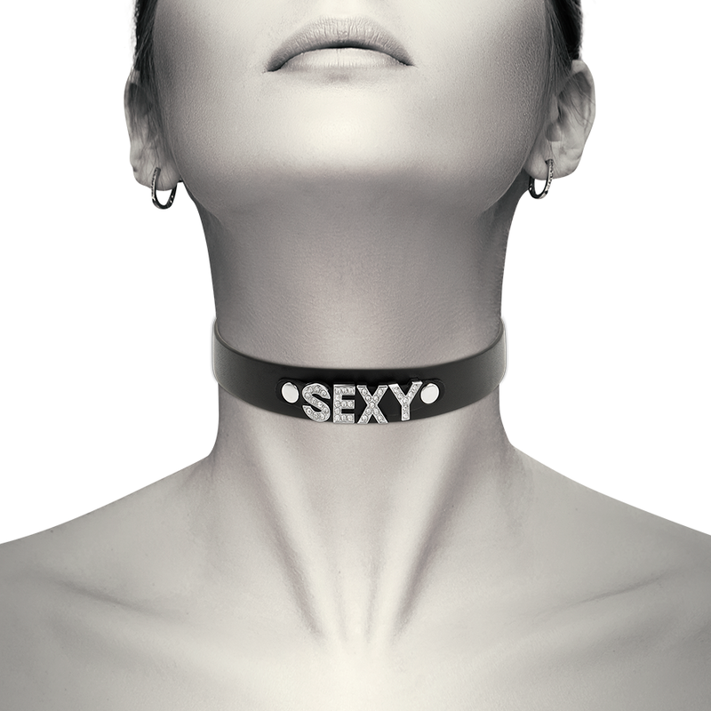 COQUETTE CHIC DESIRE - SEXY CHOKER IN PELLE VEGANA