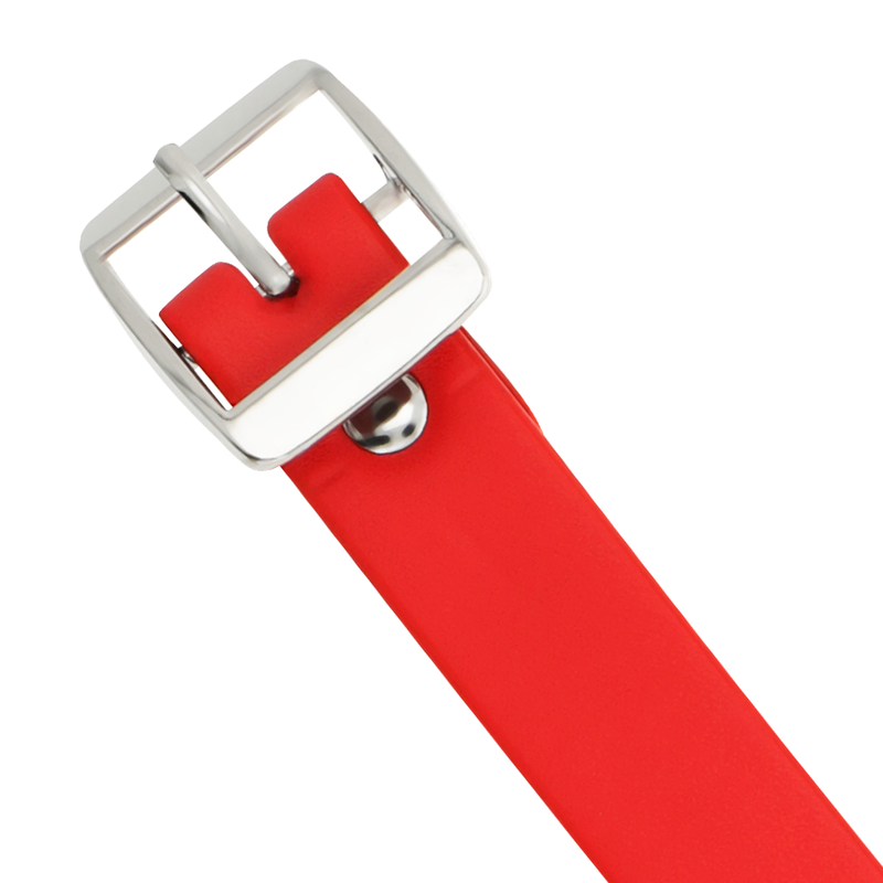COQUETTE CHIC DESIRE - ROTE HALSKETTE AUS VEGANEM LEDER FÜR FRAUEN, FETISCH-ACCESSOIRE