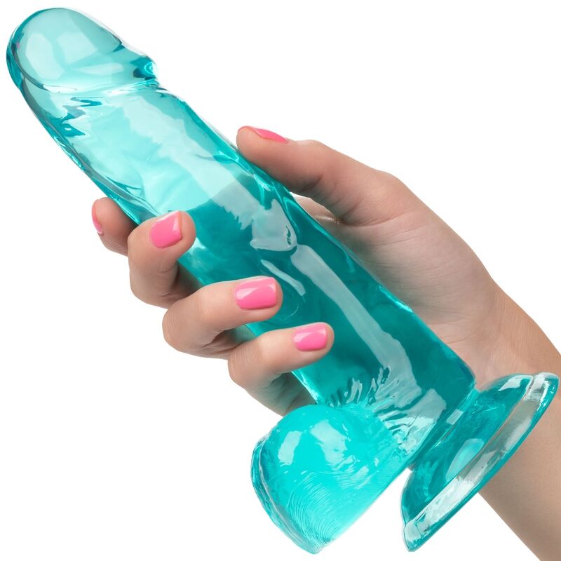 CALEXOTICS - TAGLIA QUEEN DILDO BLU 15,3 CM