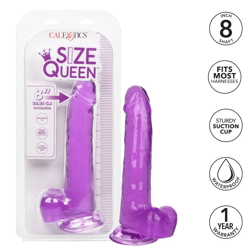 CALEXOTICS - GRÖßE QUEEN DILDO LILA 20,3 CM