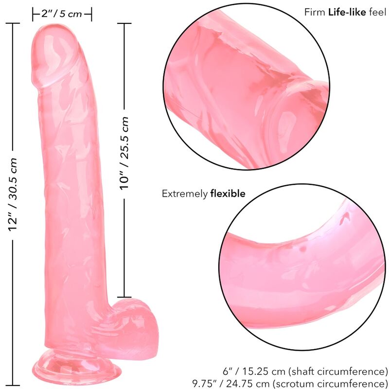 CALEXOTICS - GRÖßE QUEEN DILDO ROSA 25,5 CM