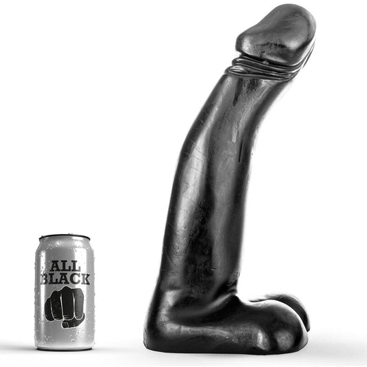 ALL BLACK - REALISTISCHER SCHWARZER FISTING-DILDO 29 CM