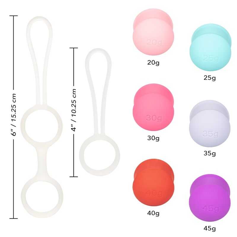 CALEXOTICS - SHE-OLOGY SET BOLAS KEGEL INTERCAMBIABLES