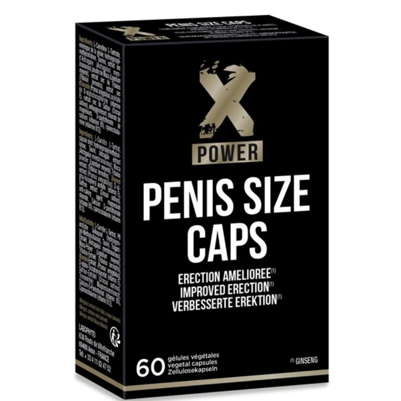 XPOWER - CAPSULE PER DIMENSIONI DEL PENE PER EREZIONI MIGLIORATE 60 CAP