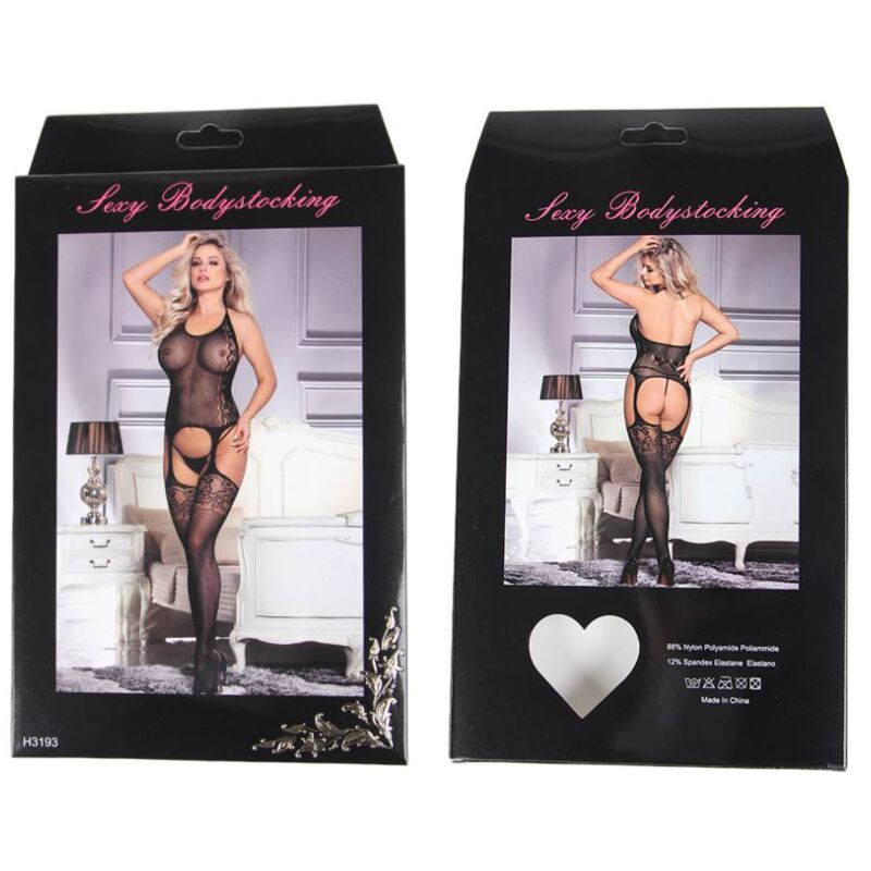 QUEEN LINGERIE - BODYSTOCKING MIT ÄRMELN S/L