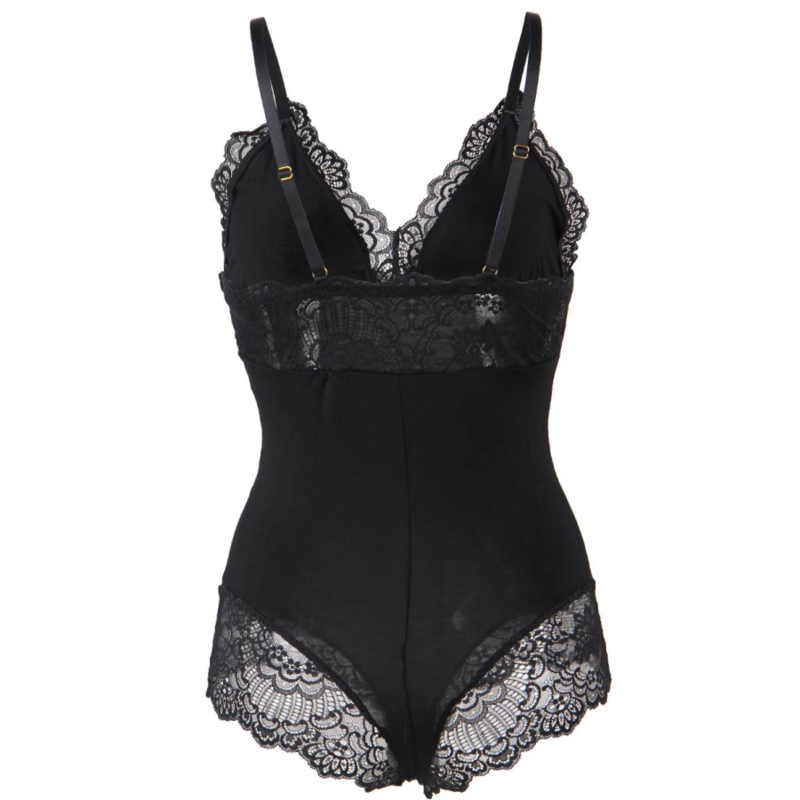 LINGERIE QUEEN - TEDDY IN PIZZO S/M