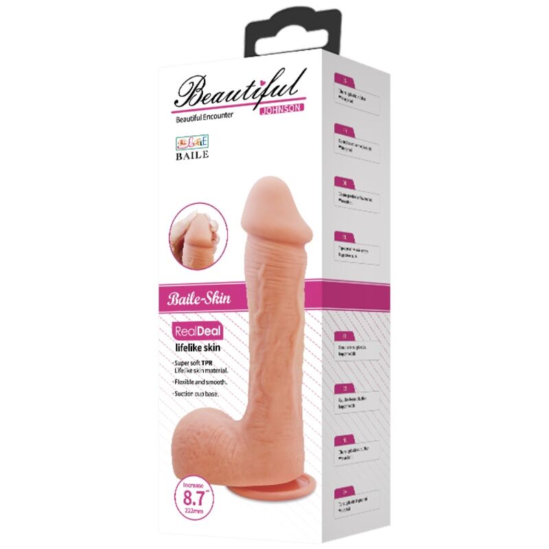 BAILE - JOHNSON DILDO REALISTICO SKIN 22 CM