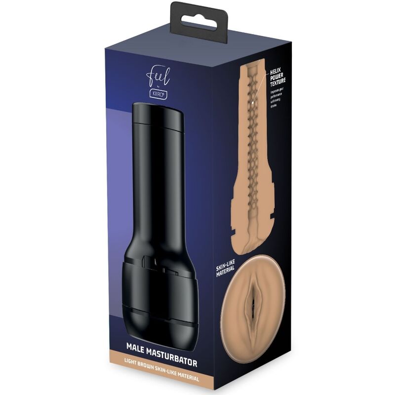 KIIROO - FEEL STROKER MASTURBATORE STIMOLATORE - MARRONE CHIARO 