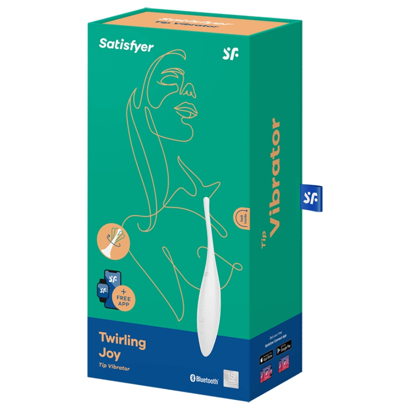 SATISFYER - TWIRLING JOY VIBRATORE PER LA PUNTA DEL CLITORIDE BIANCO