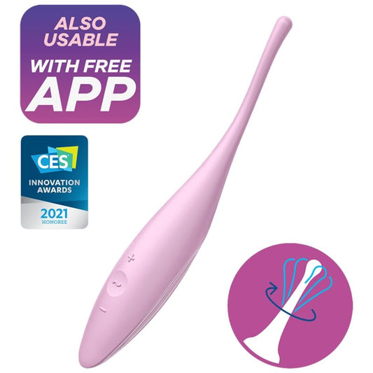 SATISFYER - TWIRLING JOY VIBRATORE CON PUNTA DEL CLITORIDE ROSA