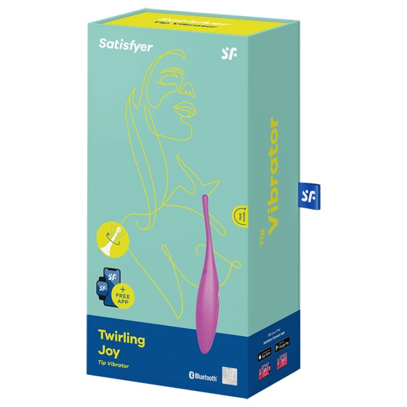 SATISFYER - TWIRLING JOY VIBRATORE CON PUNTA CLITORIDEA FUCSIA