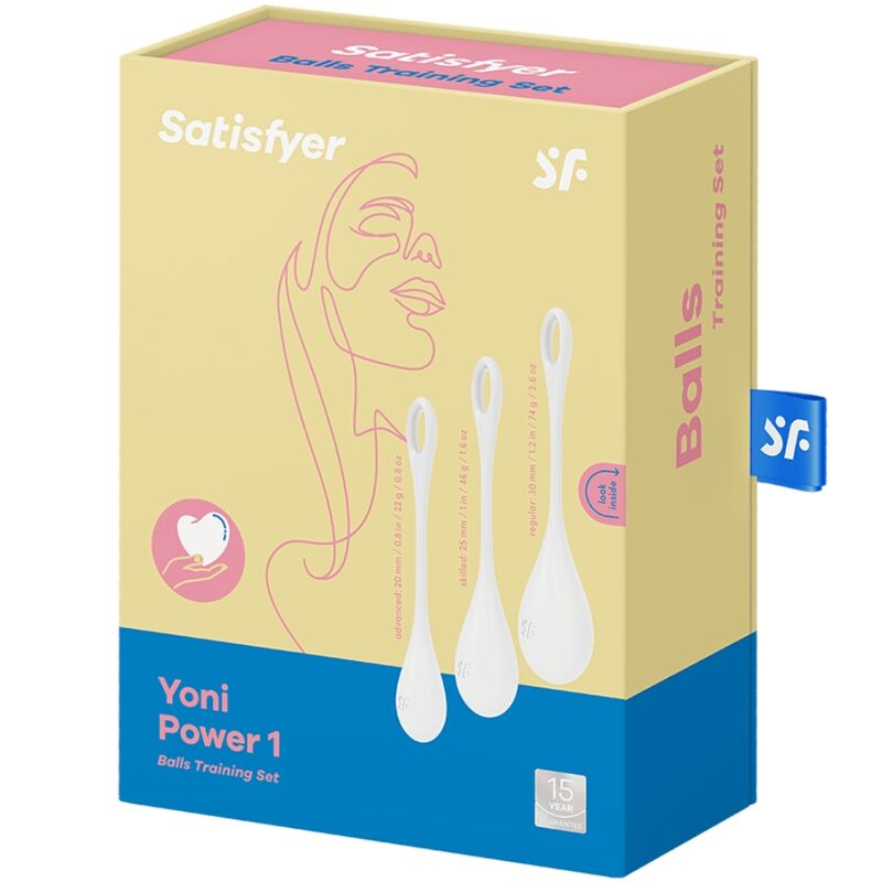 SATISFYER - YONI POWER 1 SET DI ALLENAMENTO BIANCO