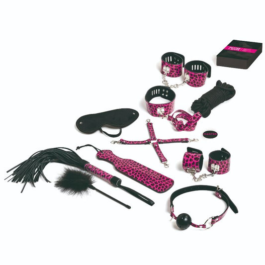 TEASE &amp; PLEASE - SET 13 ACCESSORI BONDAGE MAGENTA